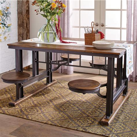 Shop Wayfair for the best galvin cafeteria table with stools. . Galvin cafeteria table